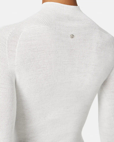 Merino Wool Fitted Ribbed Knit Top