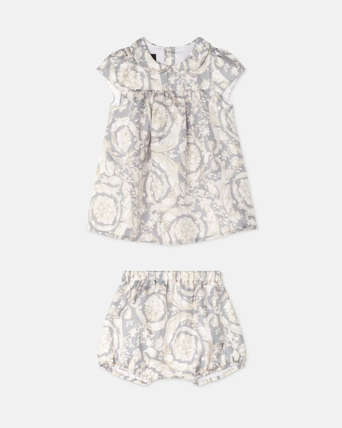Baby Printed Silk Twill Dress Set