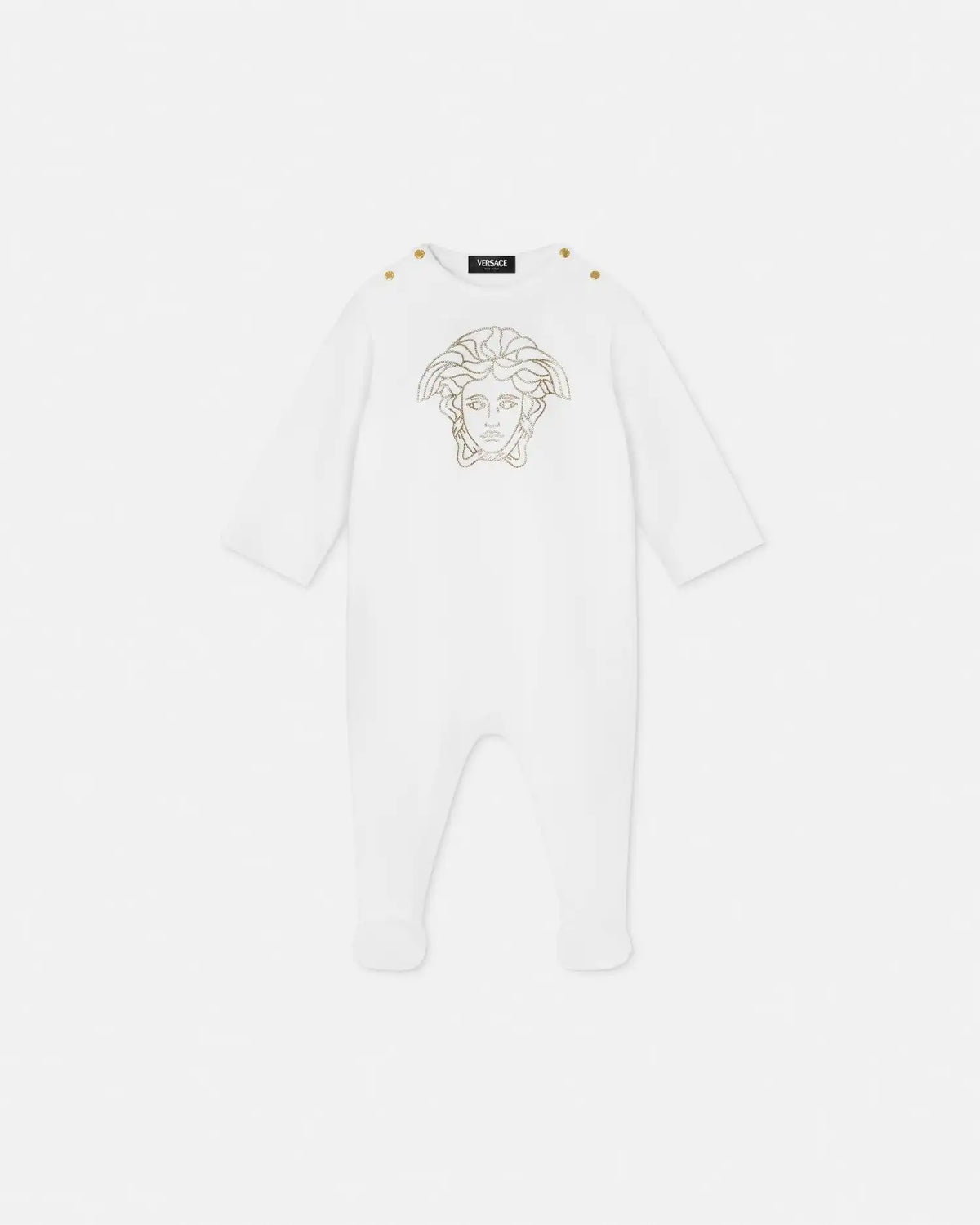 Baby Embellished Cotton-Jersey Sleepsuit