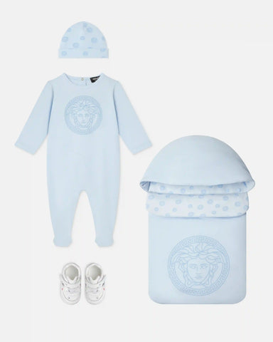 Baby Printed Cotton-Jersey Sleepsuit Set