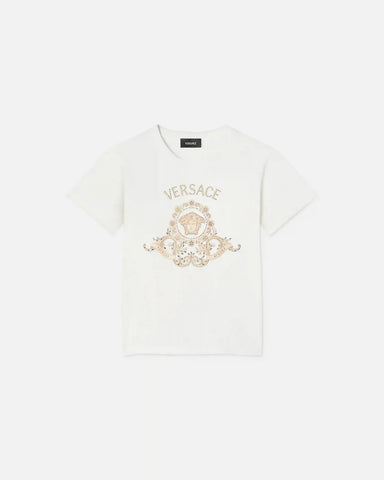 Kids Embellished Printed Cotton-Jersey T-Shirt