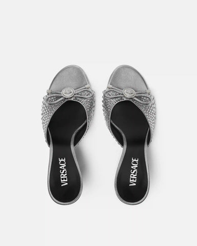 Opera Bow Embellished Mules 85 mm