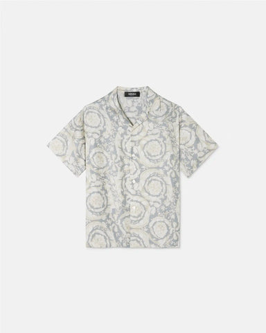 Kids Printed Silk Twill Shirt