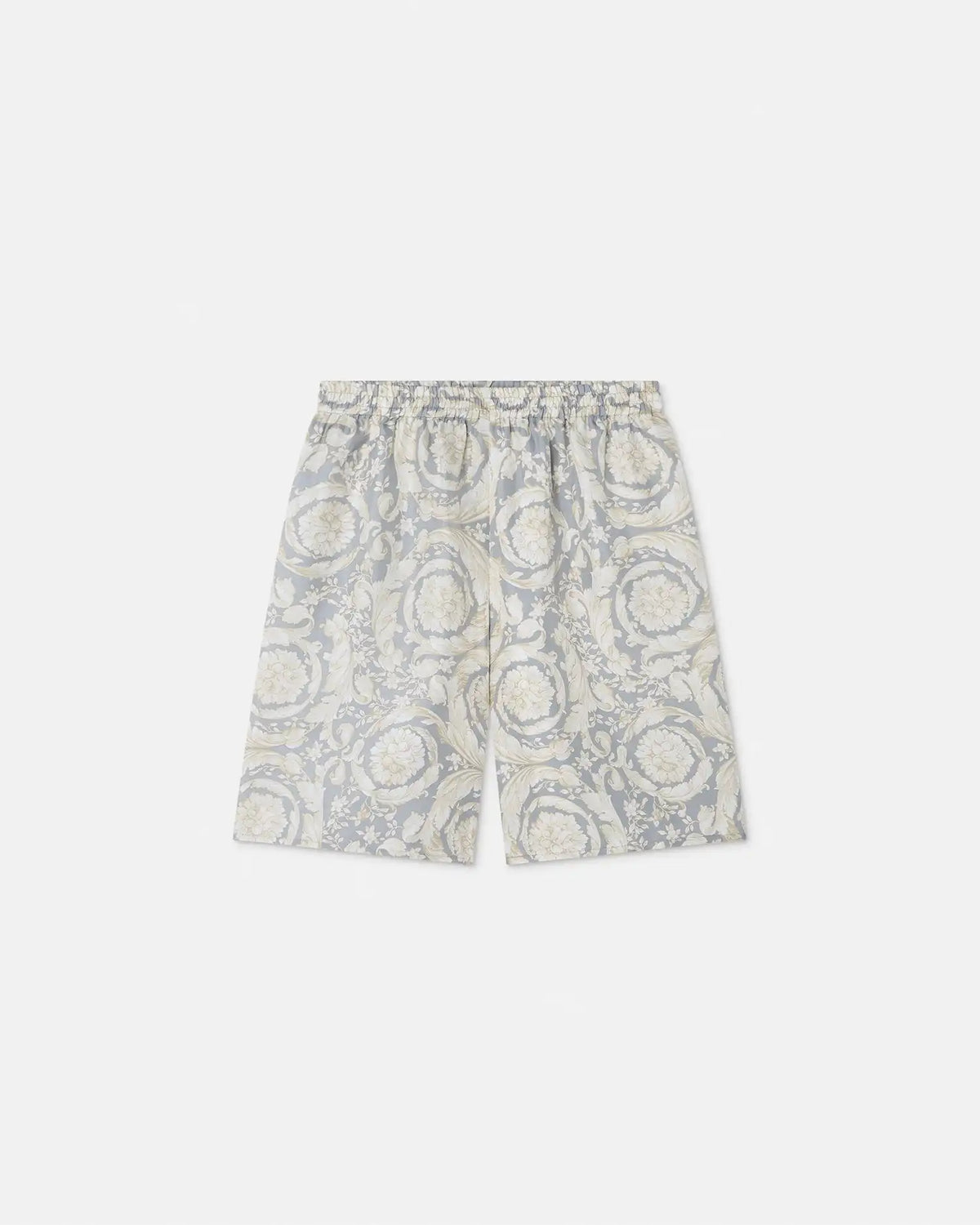 Kids Printed Silk Twill Shorts