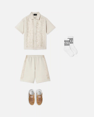 Kids Printed Milano-Stitch Sweat Shorts