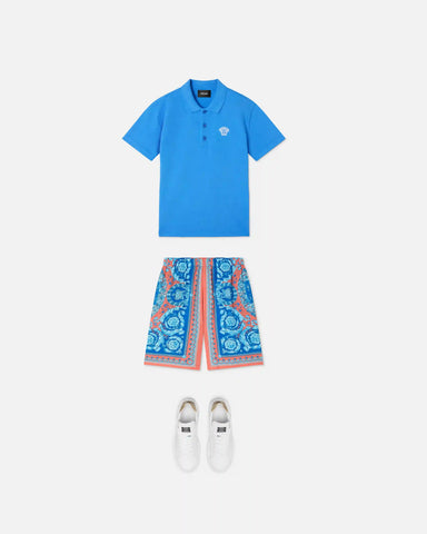 Kids Embroidered Cotton-PiquÃ© Polo