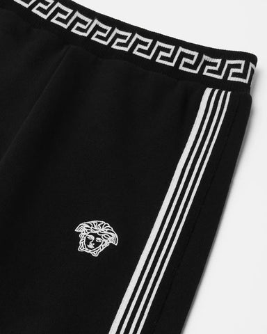 Kids Embroidered Cotton-Jersey Sweatpants