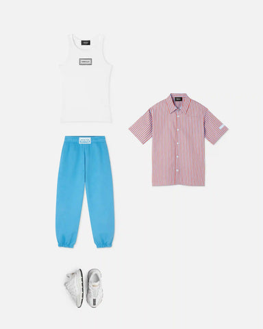 Kids Printed Cotton-Jersey Sweatpants