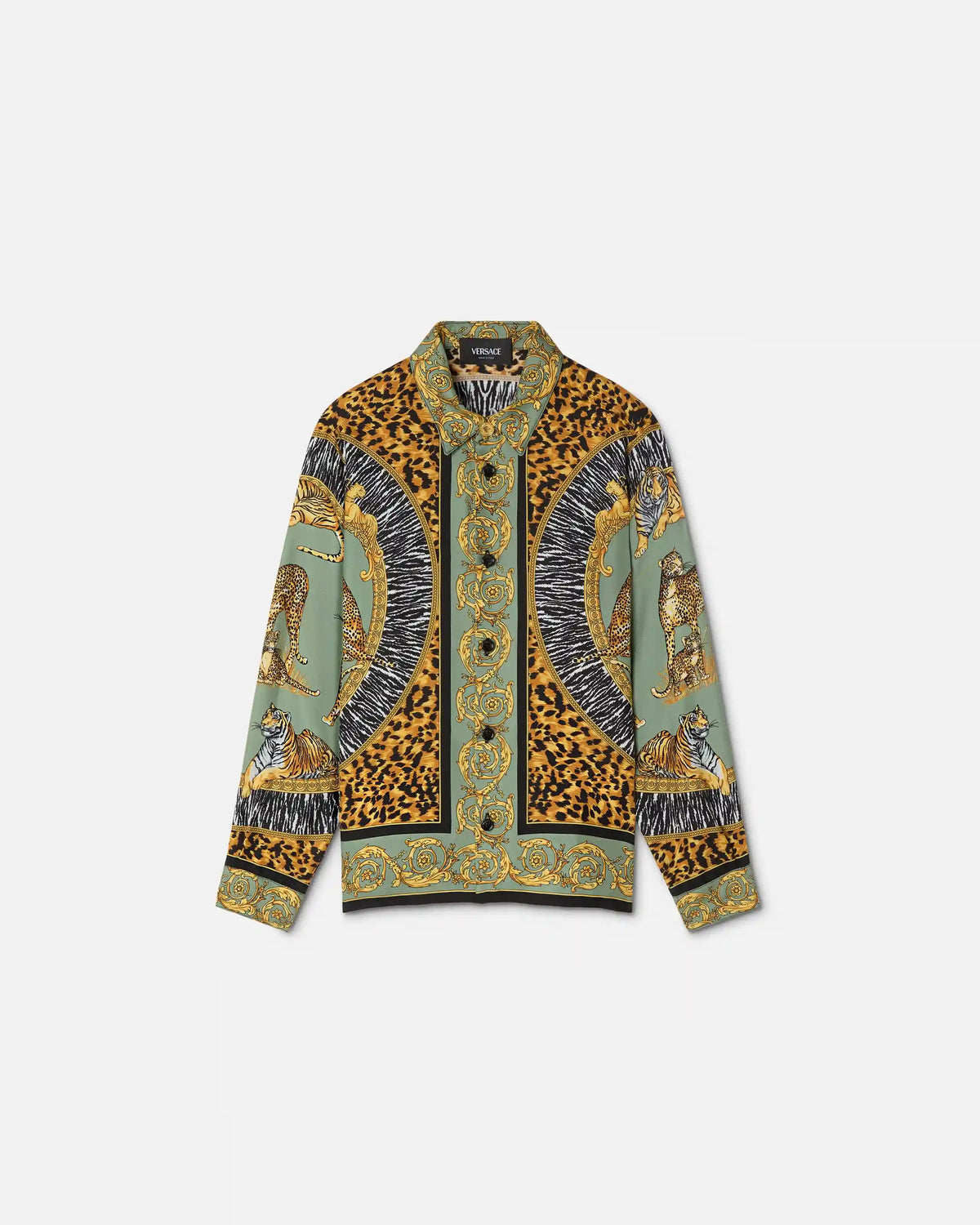 Kids Printed Silk Twill Shirt
