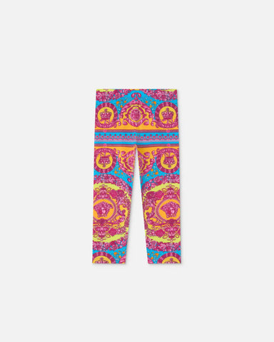 Kids Printed Cotton-Jersey Leggings