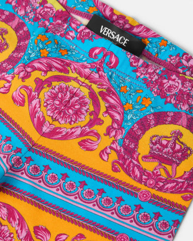 Kids Printed Cotton-Jersey Leggings