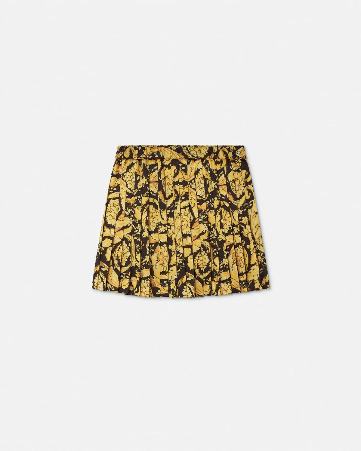 Kids Printed Twill Pleated Skirt