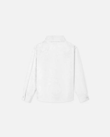 Kids Jacquard Cotton-Poplin Shirt