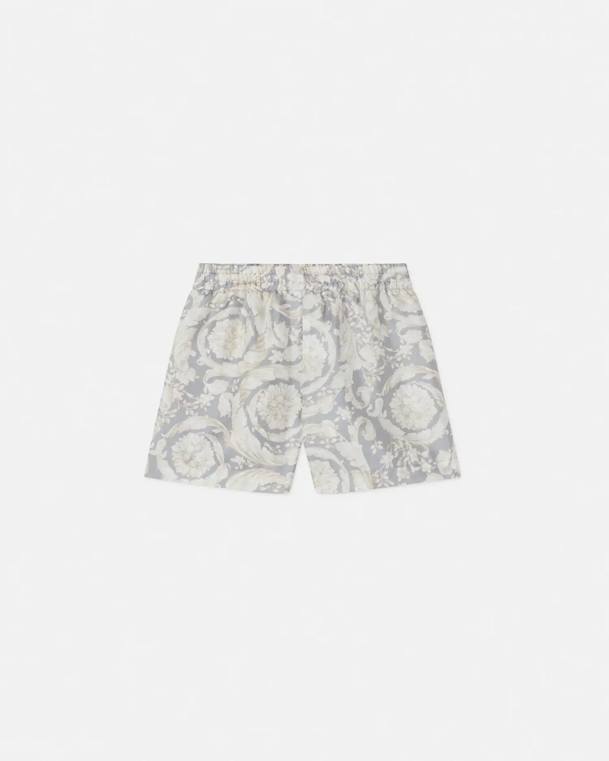 Kids Printed Silk Twill Shorts
