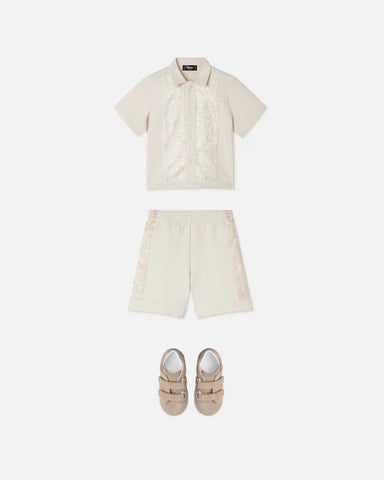 Kids Printed Milano-Stitch Sweat Shorts