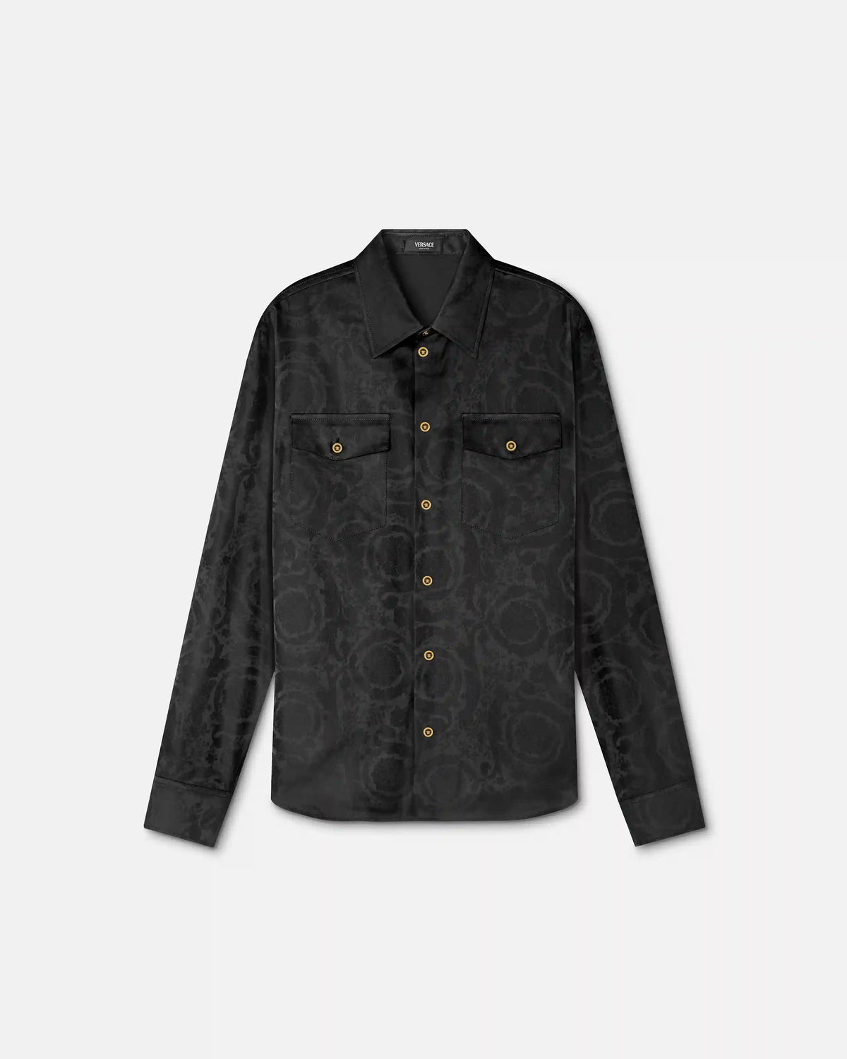 Jacquard Cotton-Poplin Shirt