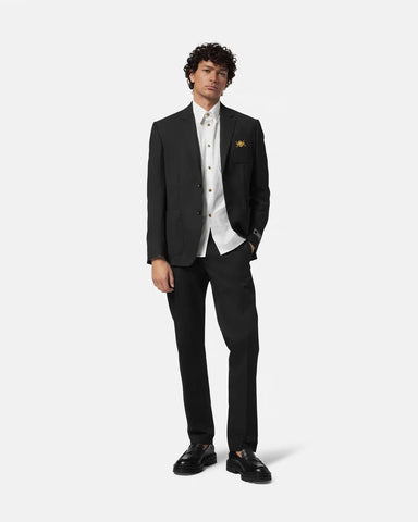 Jacquard Cotton-Poplin Shirt