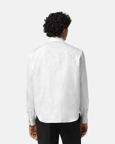 Jacquard Cotton-Poplin Shirt