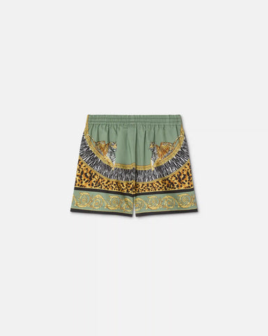 Kids Printed Cotton-Poplin Shorts