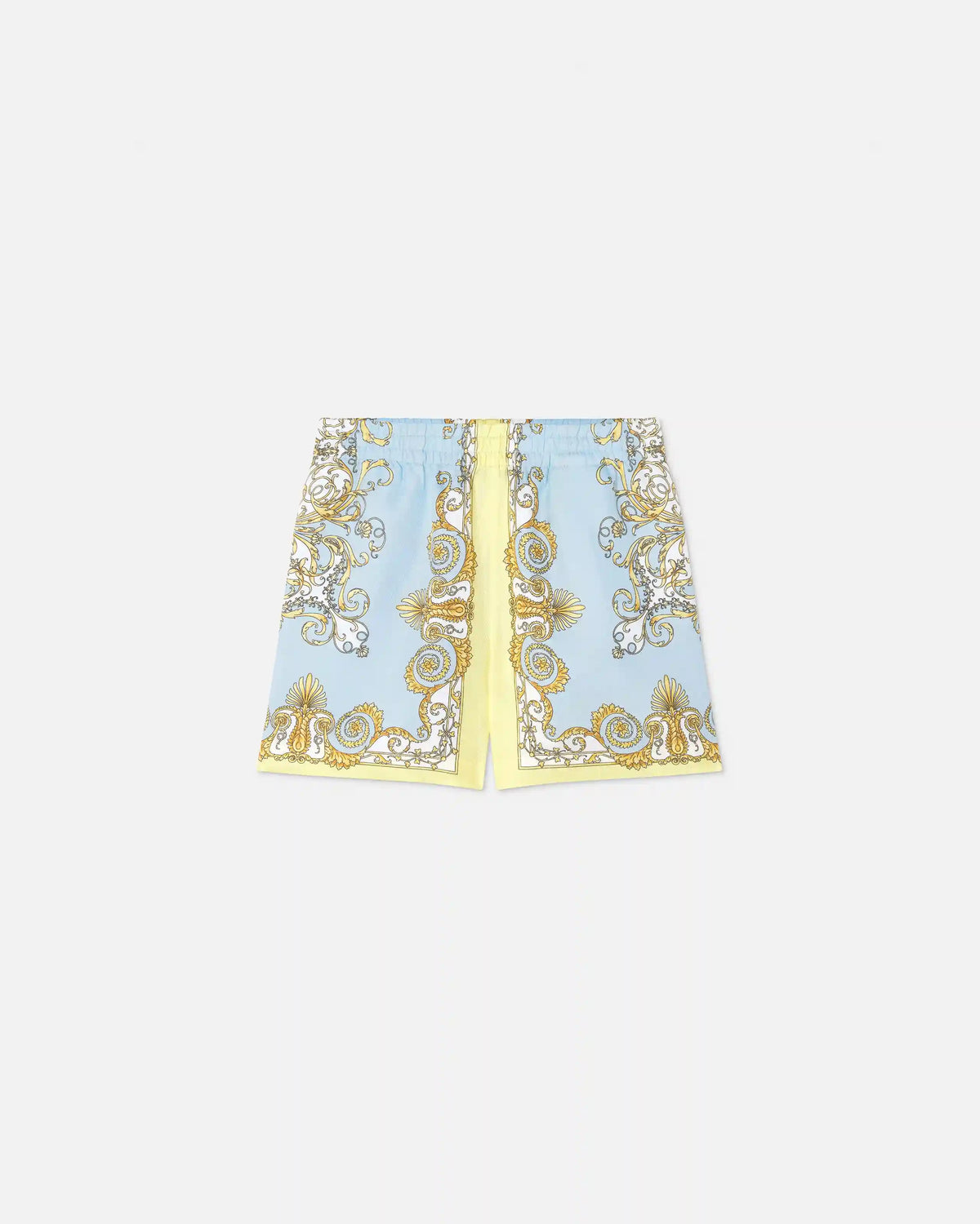 Kids Printed Silk Twill Shorts