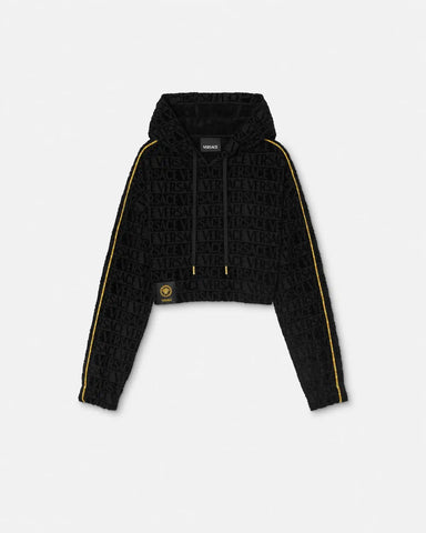 I â?Baroque Crop Hoodie