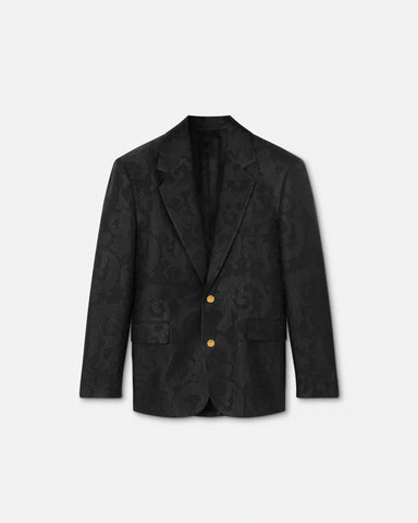 Jacquard Wool-Blend Blazer