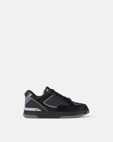 Biggie Basket Embellished Leather Sneakers