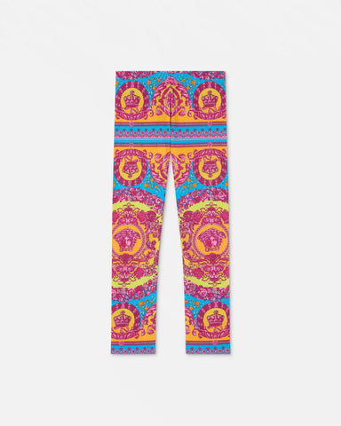 Kids Printed Cotton-Jersey Leggings