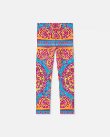 Kids Printed Cotton-Jersey Leggings