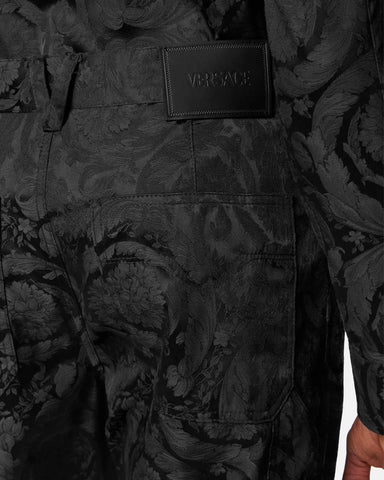 Jacquard Cotton Carpenter Pants