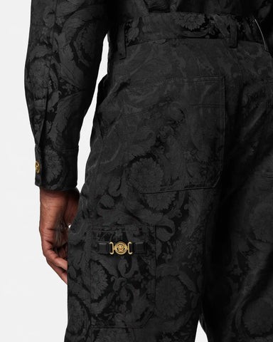 Jacquard Cotton Carpenter Pants