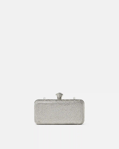 La Medusa Embellished Satin Clutch