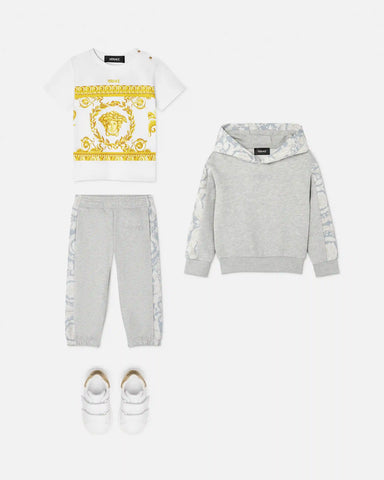 Kids Printed Cotton-Jersey Sweatpants