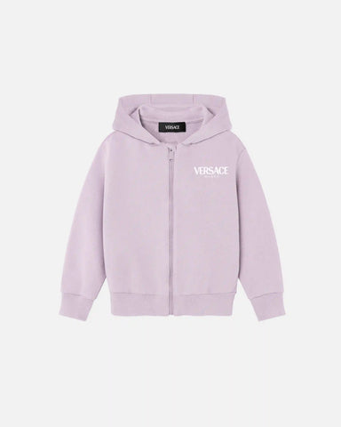 Kids Printed Cotton-Jersey Zip Hoodie
