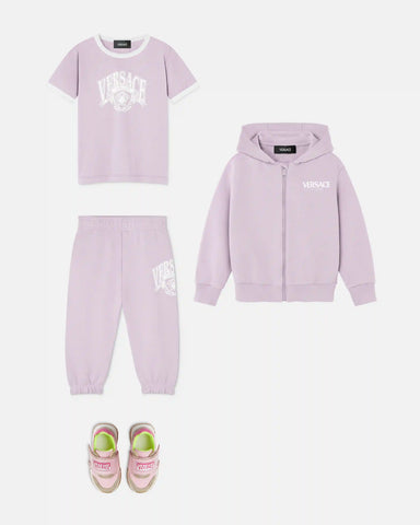 Kids Printed Cotton-Jersey Zip Hoodie