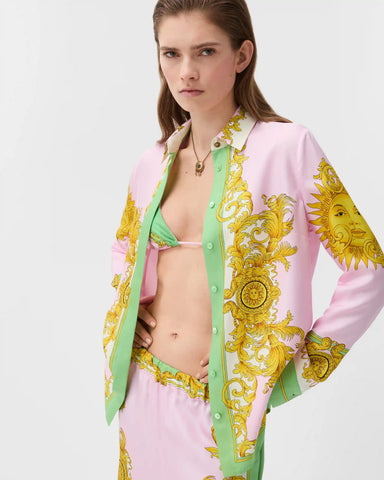 Printed Silk Twill Shirt