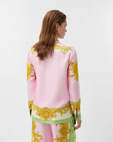Printed Silk Twill Shirt