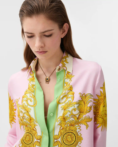 Printed Silk Twill Shirt