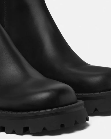V Leather Ankle Boots