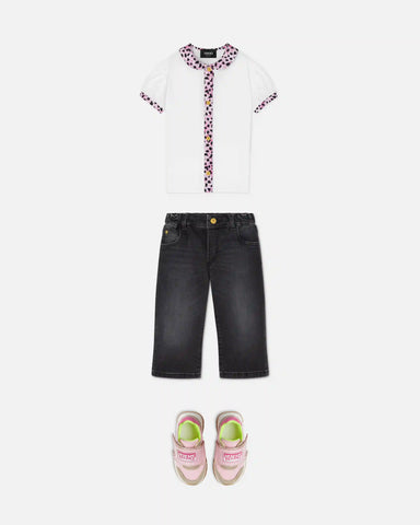 Kids Printed Cotton-Jersey Shirt