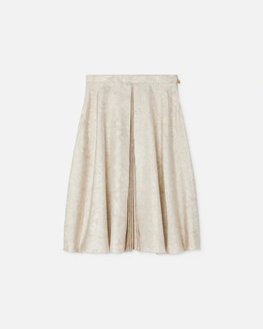 Kids Printed Twill Pleated Skirt