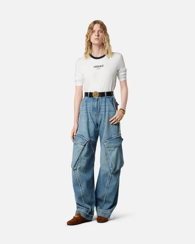 Low-Waist Cargo Jeans