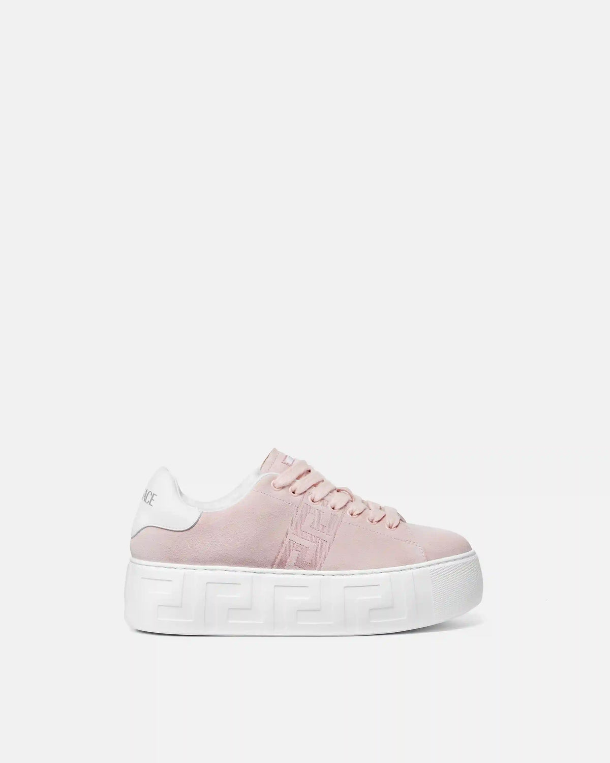 La Greca Suede Platform Sneakers