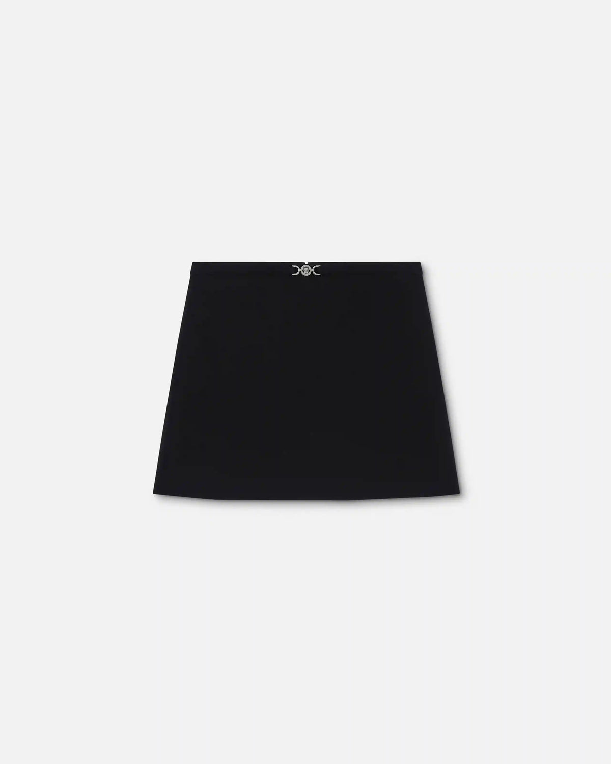 Double-Wool CrÃªpe A-Line Mini Skirt