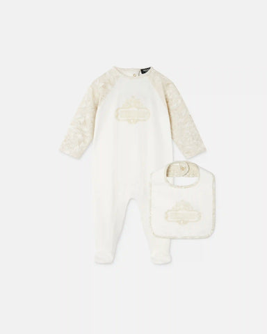 Baby Printed Cotton-Jersey Sleepsuit