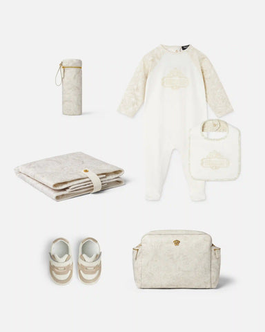 Baby Printed Cotton-Jersey Sleepsuit