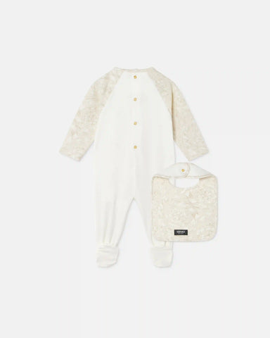 Baby Printed Cotton-Jersey Sleepsuit