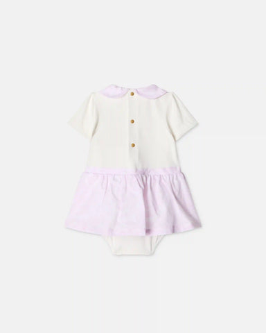 Baby Printed Stretch Cotton-Jersey T-Shirt Dress