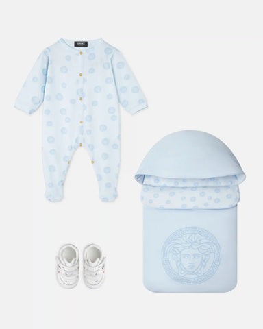 Baby Printed Cotton-Jersey Sleepsuit