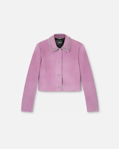 Embellished Suede Jacket